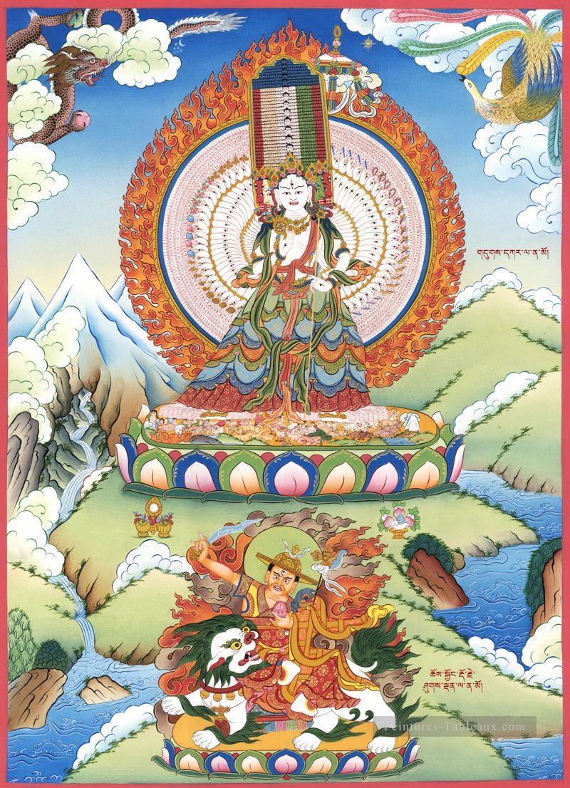 Bouddhisme dukkar et Dorje Shugden Peintures à l'huile